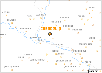 map of Chenārlīq