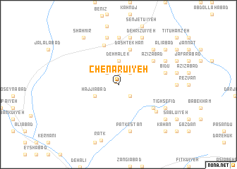 map of Chenārūʼīyeh