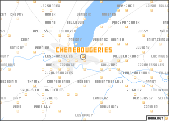 map of Chêne-Bougeries
