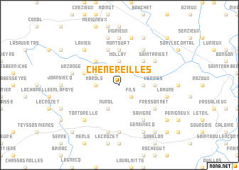 map of Chenereilles