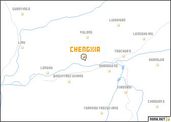 map of Chengxia