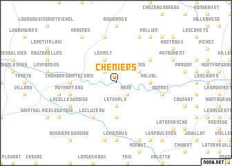 map of Chéniers