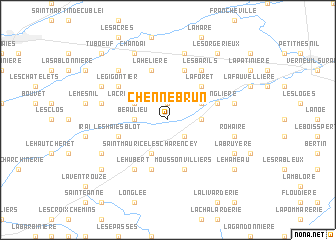 map of Chennebrun