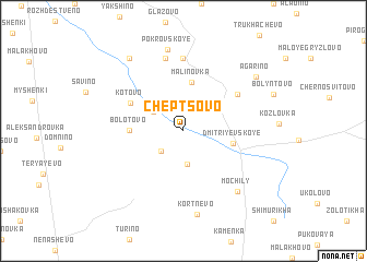 map of Cheptsovo