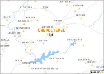 map of Chepultepec