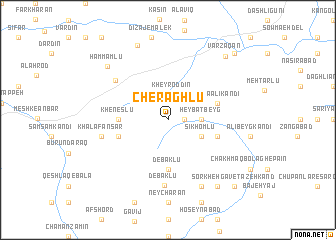 map of Cherāghlū