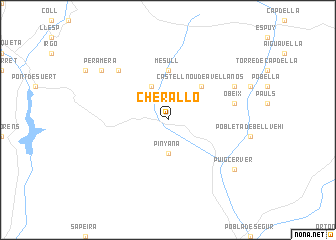 map of Cherallo