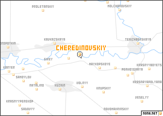 map of Cheredinovskiy