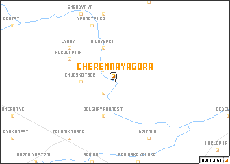 map of Cheremnaya Gora