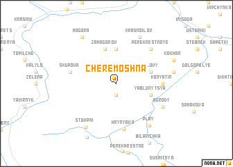 map of Cheremoshna