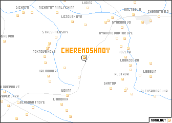 map of Cheremoshnoy
