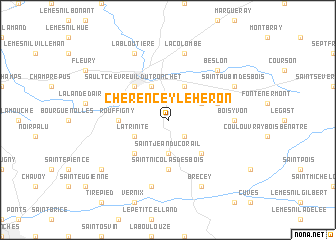 map of Chérencey-le-Héron