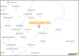 map of Chereshnitsa