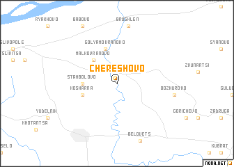 map of Chereshovo