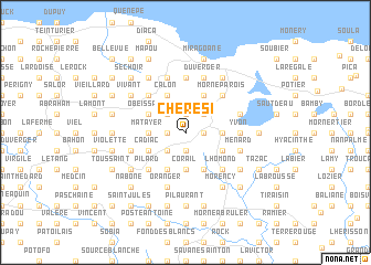 map of Chérési