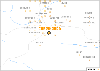 map of Cherīkābād