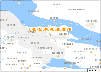 map of Cherizovo-Pesochnya