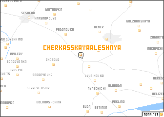 map of Cherkasskaya Alëshnya