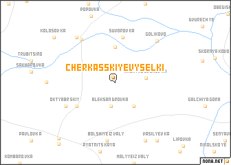 map of Cherkasskiye Vyselki