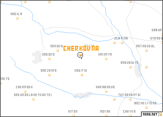 map of Cherkovna