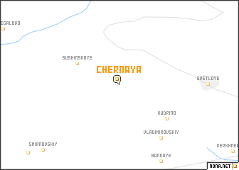 map of Chërnaya