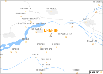 map of Cherna