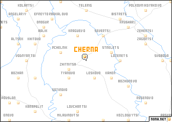 map of Cherna