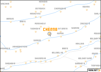 map of Cherna