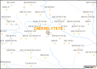 map of Chernelytsya