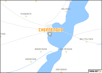 map of Chernënovo