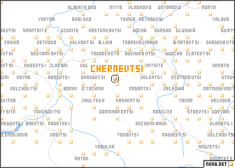 map of Chernevtsi