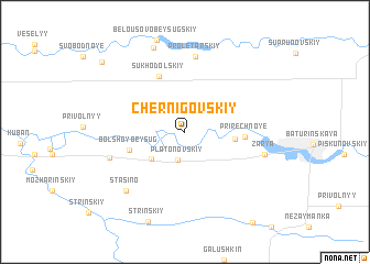 map of (( Chernigovskiy ))