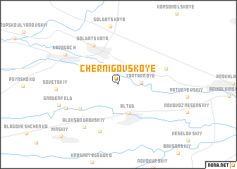 map of Chernigovskoye