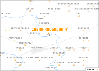 map of Chernikovshchina