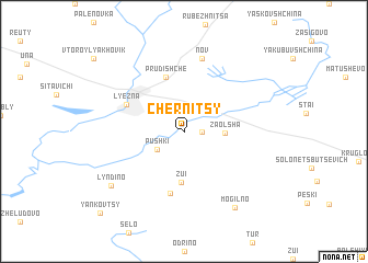 map of Chërnitsy