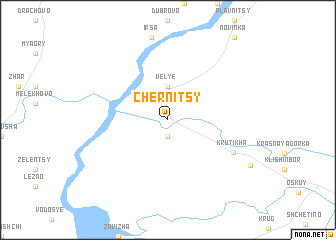 map of Chërnitsy