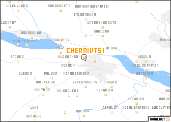 map of Chernivtsi