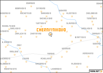 map of Cherniynikovo