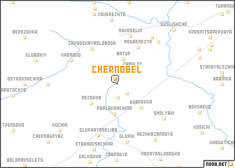 map of Chernobelʼ
