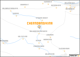 map of Chernobrovkina