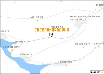 map of Chernomordovka