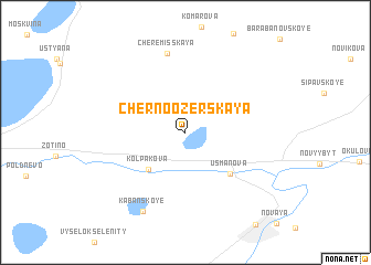 map of Chernoozërskaya