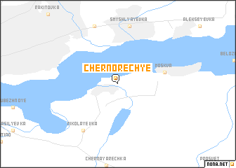 map of Chernorech\