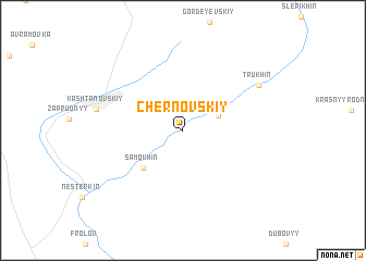 map of Chernovskiy