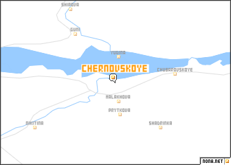 map of Chernovskoye