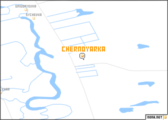 map of Chernoyarka