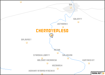 map of Chërnoye Plëso