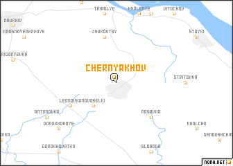 map of Chernyakhov