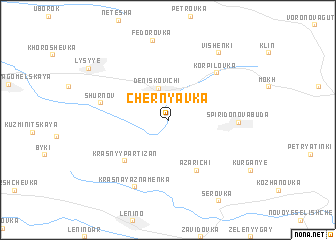 map of Chernyavka