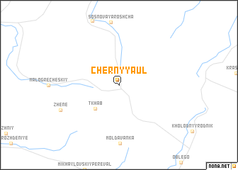 map of Chërnyy Aul